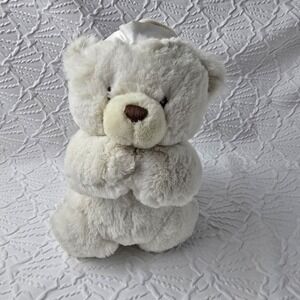 Baby Gund Kneeling Prayer Bear Plush Now I Lay Me Down to Sleep Praying Bedtime
